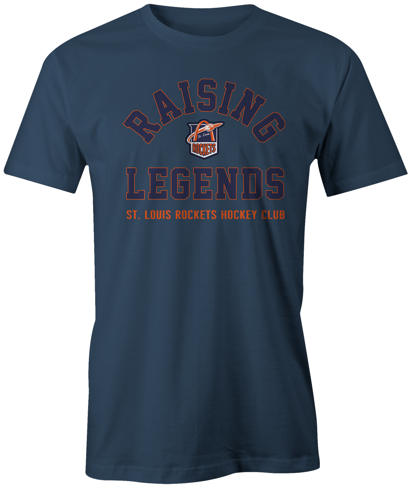 Rockets St. Louis Apparel STL Sports Hockey Team Shop Blues Novelty Missouri Discount Sale Best Price athlete athletic fanatics rally house sporty ice rink goal navy blue legends arch