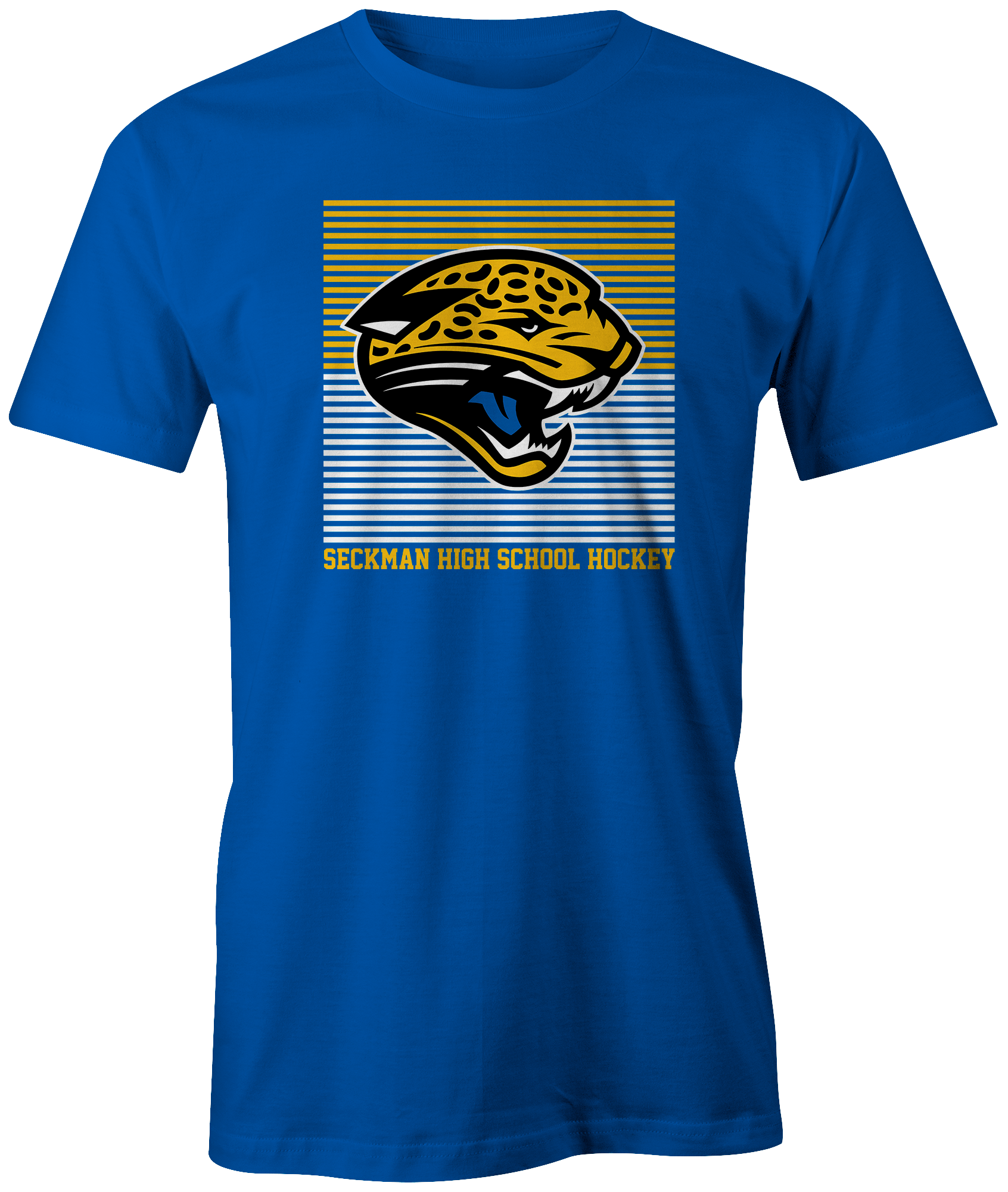 Jaguars St. Louis Apparel STL Sports Hockey Team Shop Blues  Novelty Missouri Seckman Discount Sale Best Price athlete athletic fanatics rally house sporty ice rink  goal blue white 