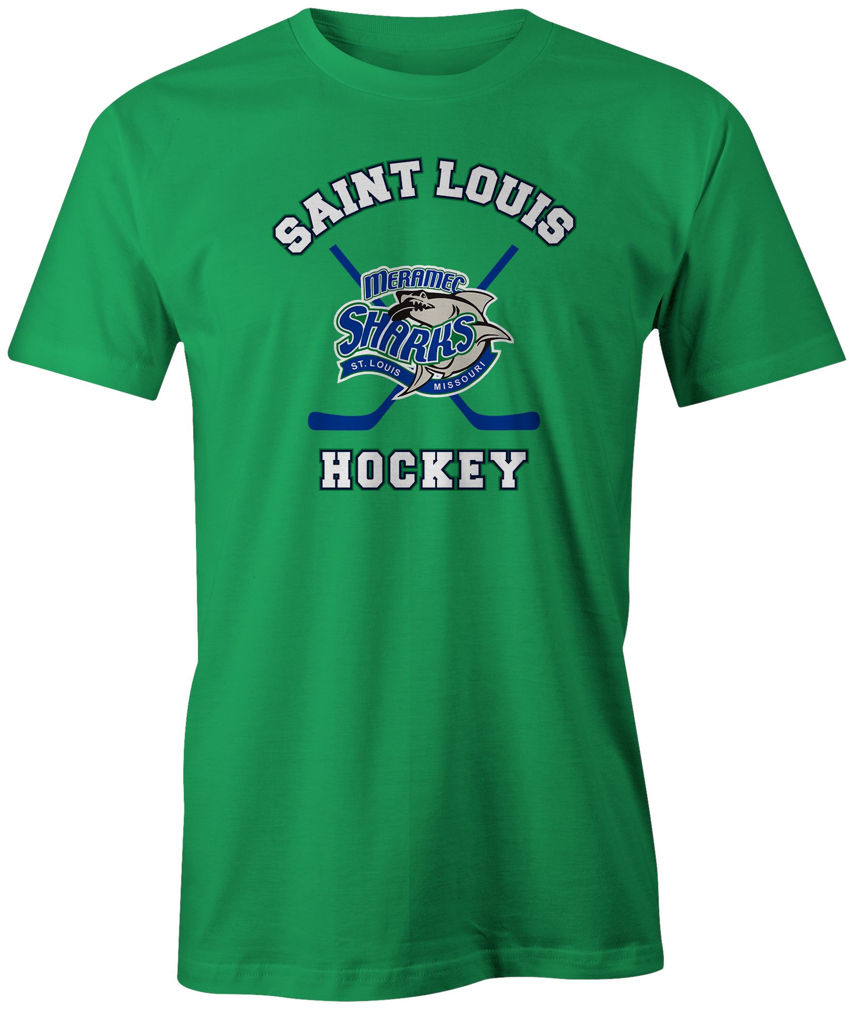 Sharks St. Louis Apparel STL Sports Hockey Team Shop Blues  Novelty Missouri Meramec Discount Sale Best Price athlete athletic fanatics rally house sporty ice rink  goal lack blue green white sticks